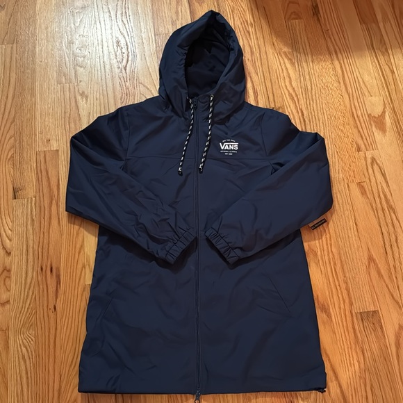 VANS Kastle MTE Long Windbreaker Hooded Zip Jacket - Picture 10 of 11